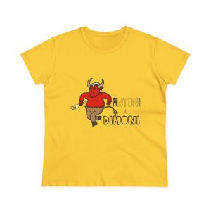 Sant Antoni i el Dimoni — Camiseta mujer algodon medio