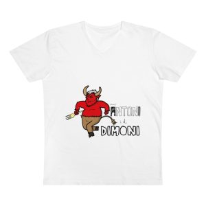 Sant Antoni i el Dimoni — Camiseta hombre cuello de pico Presenter