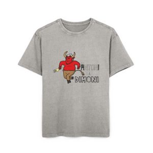 Sant Antoni i el Dimoni — Camiseta oversize lavado acido