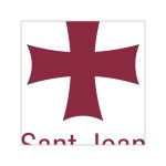 Bandera Sant Joan Ciutadella — Pegatinas de vinilo cuadradas