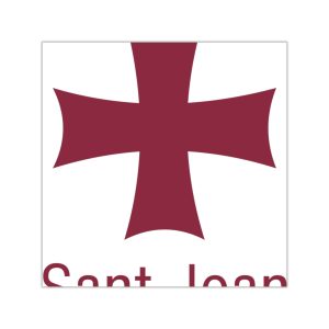 Bandera Sant Joan Ciutadella — Pegatinas de vinilo cuadradas