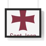 Bandera Sant Joan Ciutadella — Poster enmarcado horizontal