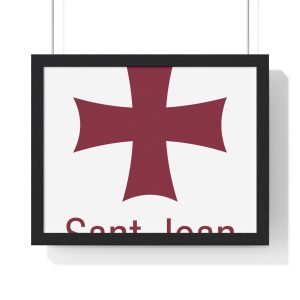 Bandera Sant Joan Ciutadella — Poster enmarcado horizontal