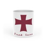 Bandera Sant Joan Ciutadella — Taza con asa de corazon