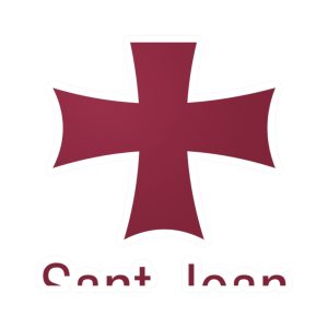Bandera Sant Joan Ciutadella — Pegatinas de vinilo troqueladas