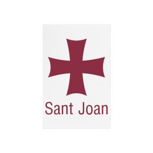 Bandera Sant Joan Ciutadella — Cartel de metacrilato con soporte