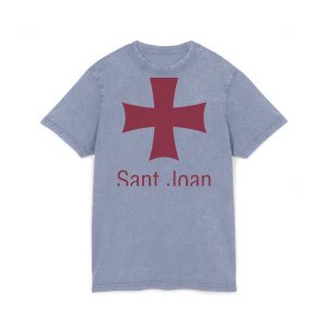 Bandera Sant Joan Ciutadella — Camiseta lavado acido cuello redondo