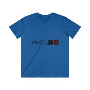Ara va de bo i Menorca — Camiseta hombre entallada cuello de pico