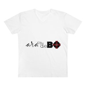 Ara va de bo i Menorca — Camiseta hombre cuello de pico Presenter