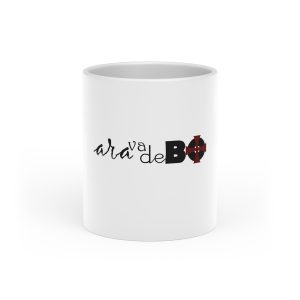 Ara va de bo i Menorca — Taza con asa de corazon
