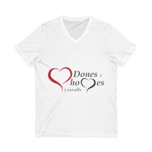 «Dones, homes i cavalls» — Camiseta cuello de pico