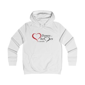 «Dones, homes i cavalls» — Sudadera universitaria mujer