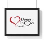 «Dones, homes i cavalls» — Poster enmarcado horizontal