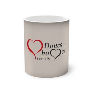 «Dones, homes i cavalls» — Taza magica que cambia de color