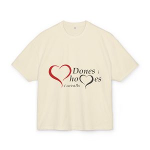 «Dones, homes i cavalls» — Camiseta box ultra gruesa
