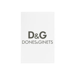 Dones & Ginets — Cartel de metacrilato con soporte