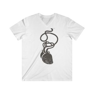 Cervell + cor = bandera de Ciutadella — Camiseta hombre entallada cuello de pico