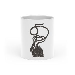 Cervell + cor = bandera de Ciutadella — Taza con asa de corazon