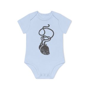 Cervell + cor = bandera de Ciutadella — Body bebe manga corta organico