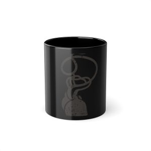 Cervell + cor = bandera de Ciutadella — Taza negra 325 ml