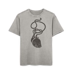 Cervell + cor = bandera de Ciutadella — Camiseta oversize lavado acido