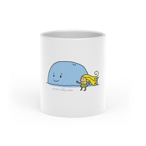 «mare baleneta» — Taza con asa de corazon