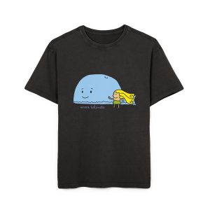 «mare baleneta» — Camiseta oversize lavado acido