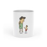 «Rondalla: gegant i menut» — Taza con asa de corazon