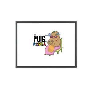 Es Puig de Randa — Poster con marco de madera