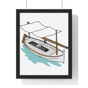 Llaüt il·lustrat — Poster enmarcado vertical