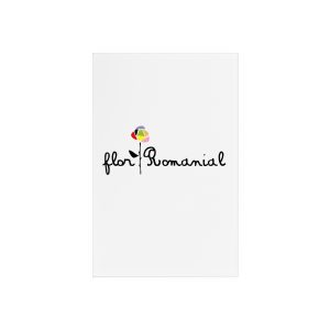 Flor Romaniál — Cartel de metacrilato con soporte