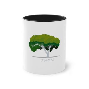 número pi — Taza bicolor