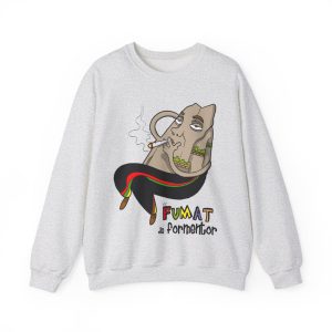 Puig es fumat — Sudadera cuello redondo