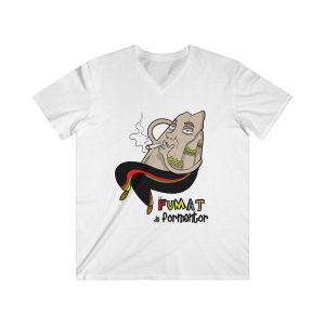 Puig es fumat — Camiseta hombre entallada cuello de pico