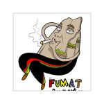 Puig es fumat — Pegatinas de vinilo cuadradas