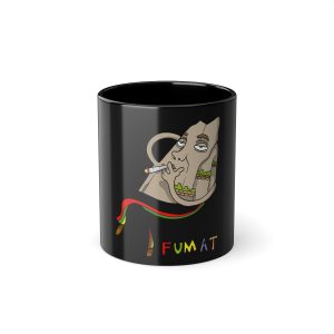 Puig es fumat — Taza negra 325 ml