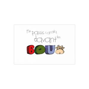 No passis s’arada davant es bou — Tarjetas de visita (100 uds.)