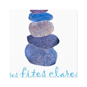 Ses fites clares 2 — Pegatinas laminadas cuadradas