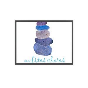 Ses fites clares 2 — Poster con marco de madera