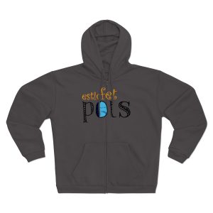Esic fet polç — Sudadera capucha con cremallera premium