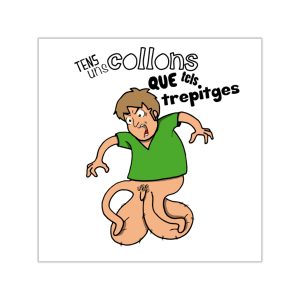 Collons — Pegatinas de vinilo cuadradas