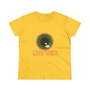«Mos veim» rosa — Camiseta mujer algodon medio