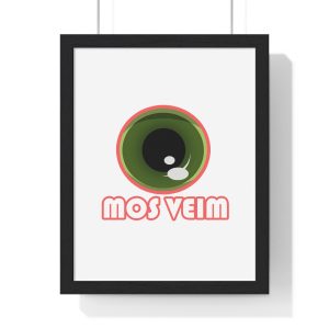 «Mos veim» rosa — Poster enmarcado vertical
