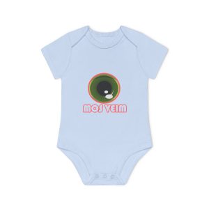 «Mos veim» rosa — Body bebe manga corta organico
