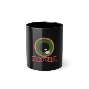 «Mos veim» rosa — Taza negra 325 ml