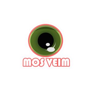 «Mos veim» rosa — Pegatinas de vinilo troqueladas