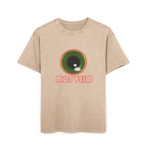 «Mos veim» rosa — Camiseta oversize lavado acido