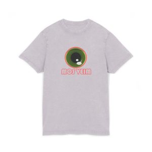 «Mos veim» rosa — Camiseta lavado acido cuello redondo