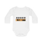unisex Quinto Pino Taronja — Body bebe manga larga organico