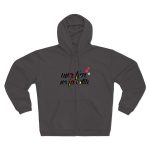 «Una flor no fa estiu» — Sudadera capucha con cremallera premium
